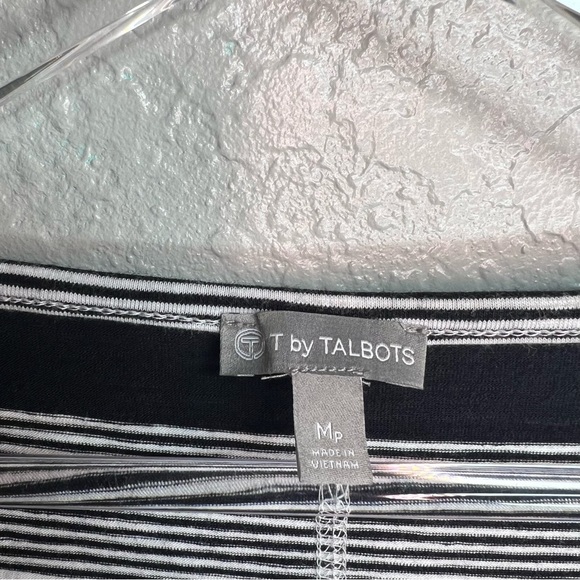 Talbots Striped Top 3 Quarter - Picture 6 of 7